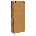 VidaXL Highboard Staré drevo 69,5 x 34 x 180 cm Kompozitné drevo