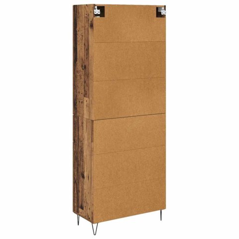 VidaXL Highboard Staré drevo 69,5 x 34 x 90 cm Kompozitné drevo