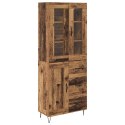 VidaXL Highboard Staré drevo 69,5 x 34 x 90 cm Kompozitné drevo