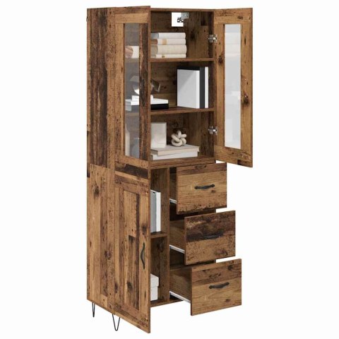 VidaXL Highboard Staré drevo 69,5 x 34 x 90 cm Kompozitné drevo