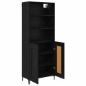 VidaXL Highboard 2 pcs Čierny dub Kompozitné drevo