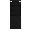 VidaXL Highboard 2 pcs Čierny dub Kompozitné drevo
