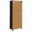 VidaXL Highboard 2 pcs Čierny dub Kompozitné drevo