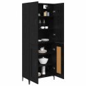 VidaXL Highboard Čierny dub 69,5 x 34 x 180 cm Kompozitné drevo