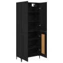 VidaXL Highboard Čierny dub 69,5 x 34 x 180 cm Kompozitné drevo