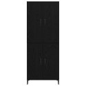 VidaXL Highboard Čierny dub 69,5 x 34 x 180 cm Kompozitné drevo