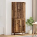 VidaXL Highboard Staré drevo 69,5 x 34 x 180 cm Kompozitné drevo