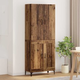 VidaXL Highboard Staré drevo 69,5 x 34 x 180 cm Kompozitné drevo