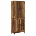 VidaXL Highboard Staré drevo 69,5 x 34 x 180 cm Kompozitné drevo
