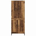 VidaXL Highboard Staré drevo 69,5 x 34 x 180 cm Kompozitné drevo