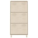 VidaXL Skrinka na topánky HAMAR, medovo hnedá 59,5x35x117 cm, borovica