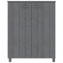 VidaXL Skrinka na topánky HAMAR, tmavosivá 85x40x108 cm, borovica