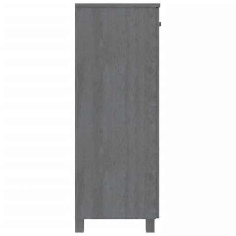 VidaXL Skrinka na topánky HAMAR, tmavosivá 85x40x108 cm, borovica