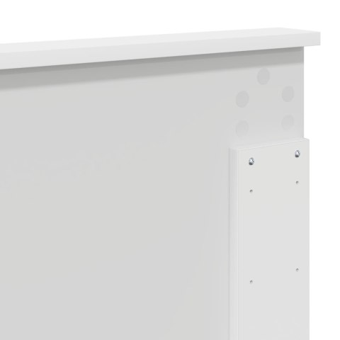 VidaXL Úložná posteľ so zásuvkou Biela 140 x 190 cm Kompozitné drevo