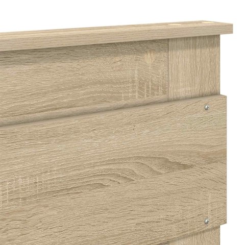 VidaXL Úložná posteľ Sonoma dub 140 x 190 cm Kompozitné drevo