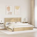 VidaXL Úložná posteľ Sonoma dub 180 x 200 cm Kompozitné drevo