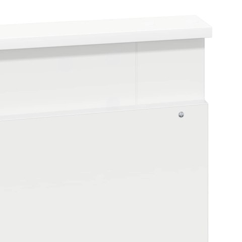 VidaXL Úložná posteľ so zásuvkou Biela 140 x 200 cm Kompozitné drevo