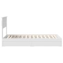 VidaXL Úložná posteľ so zásuvkou Biela 90 x 200 cm Kompozitné drevo