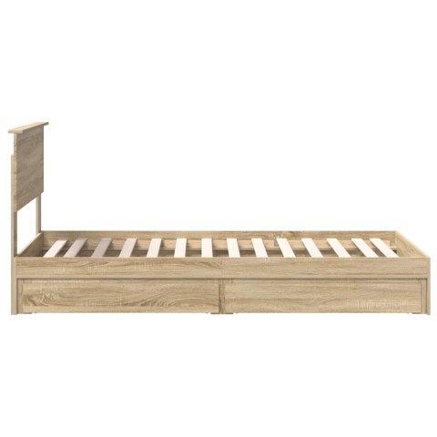 VidaXL Úložná posteľ Sonoma dub 90 x 200 cm Kompozitné drevo