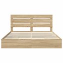 VidaXL Úložná posteľ Sonoma dub 180 x 200 cm Kompozitné drevo