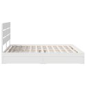 VidaXL Úložná posteľ so zásuvkou Biela 180 x 200 cm Kompozitné drevo