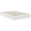 VidaXL Úložná posteľ so zásuvkou Biela 140 x 190 cm Kompozitné drevo