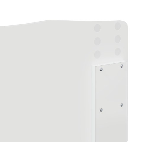 VidaXL Úložná posteľ so zásuvkou Biela 140 x 190 cm Kompozitné drevo