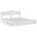 VidaXL Úložná posteľ so zásuvkou Biela 180 x 200 cm Kompozitné drevo