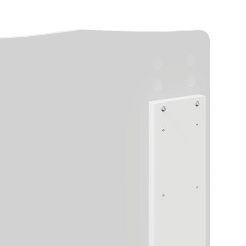 VidaXL Úložná posteľ so zásuvkou Biela 140 x 190 cm Kompozitné drevo