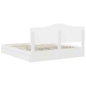 VidaXL Úložná posteľ so zásuvkou Biela 180 x 200 cm Kompozitné drevo