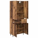 VidaXL Highboard 2 pcs Staré drevo Drevovláknitá doska a sklo