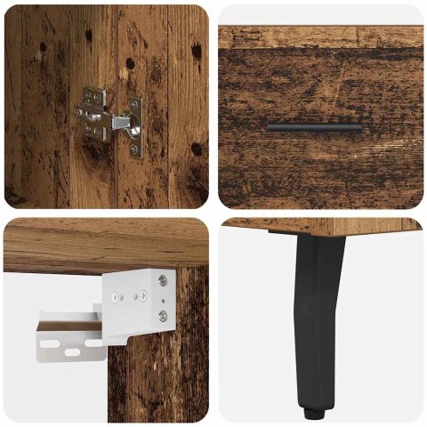 VidaXL Highboard 2 pcs Staré drevo Kompozitné drevo