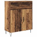 VidaXL Highboard 2 pcs Staré drevo Konštrukčné drevo a sklo