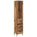 VidaXL Highboard Staré drevo 34,5 x 34 x 180 cm Kompozitné drevo