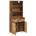 VidaXL Highboard Staré drevo 69,5 x 32,5 x 180 cm Kompozitné drevo