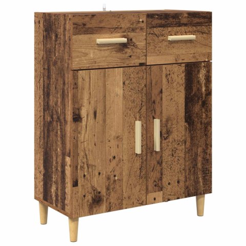 VidaXL Highboard Staré drevo 69,5 x 32,5 x 180 cm Kompozitné drevo