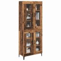 VidaXL Highboard Staré drevo 69,5 x 34 x 180 cm Kompozitné drevo