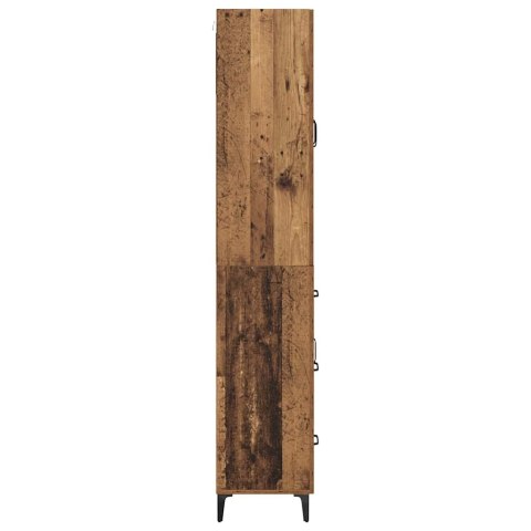 VidaXL Highboard Staré drevo 69,5 x 34 x 180 cm Kompozitné drevo