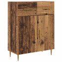 VidaXL Highboard Staré drevo 69,5 x 34 x 180 cm Kompozitné drevo