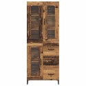 VidaXL Highboard Staré drevo 69,5 x 34 x 180 cm Kompozitné drevo