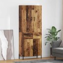 VidaXL Highboard Staré drevo 69,5 x 34 x 180 cm Kompozitné drevo