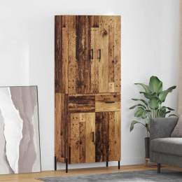 VidaXL Highboard Staré drevo 69,5 x 34 x 180 cm Kompozitné drevo