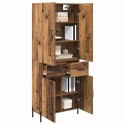 VidaXL Highboard Staré drevo 69,5 x 34 x 180 cm Kompozitné drevo