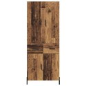VidaXL Highboard Staré drevo 69,5 x 34 x 180 cm Kompozitné drevo