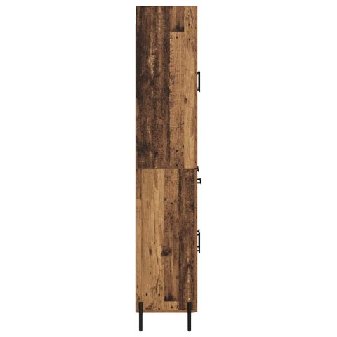 VidaXL Highboard Staré drevo 69,5 x 34 x 180 cm Kompozitné drevo