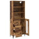 VidaXL Highboard Staré drevo 69,5 x 34 x 180 cm Kompozitné drevo