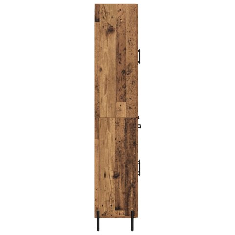 VidaXL Highboard Staré drevo 69,5 x 34 x 180 cm Kompozitné drevo
