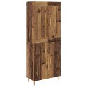 VidaXL Highboard Staré drevo 69,5 x 34 x 180 cm Kompozitné drevo