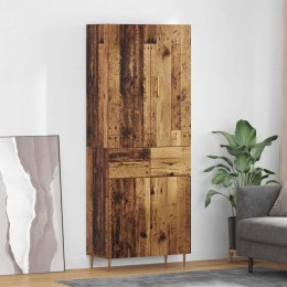 VidaXL Highboard Staré drevo 69,5 x 34 x 180 cm Kompozitné drevo