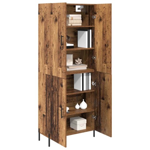 VidaXL Highboard Staré drevo 69,5 x 34 x 180 cm Kompozitné drevo